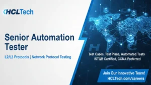 Senior Automation Tester: Networking L2/L3 Protocol Testing