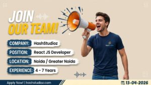 React.js Frontend Developer – Job Opening 2026