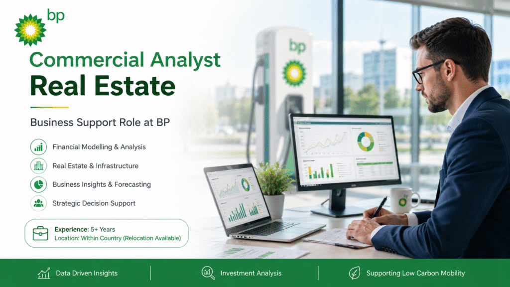 Commercial Analyst Real Estate Job at BP