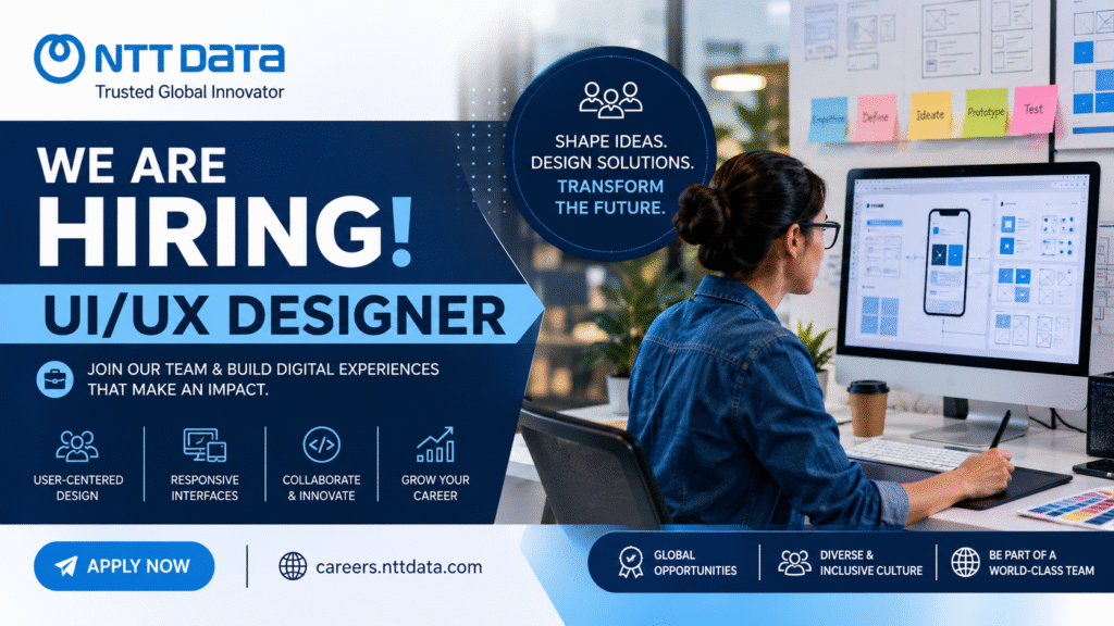 NTT DATA UI/UX Designer Recruitment 2026